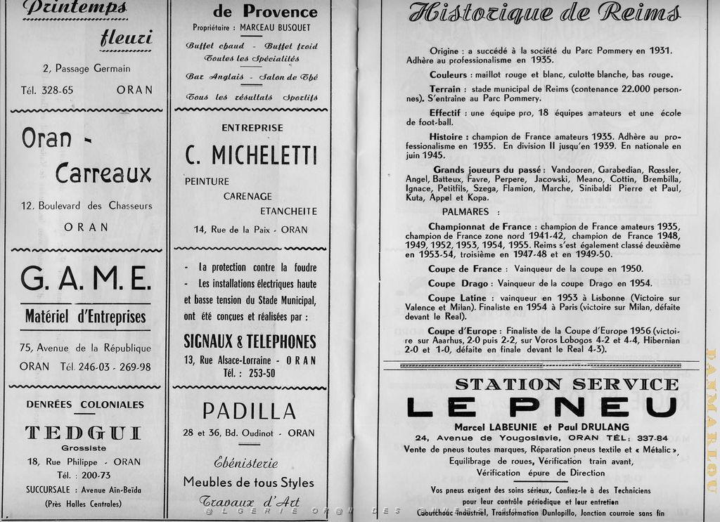ORAN 5 MAI 1957 PLAQUETTE D INAUGURATION DU STADE MUNICIPAL  (16).jpg